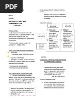 SPEECH COMMUNICATION Notes