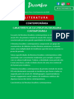 Características Da Literatura Brasileira Contemporânea