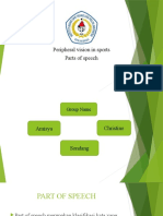 Peripheral Vision in Sports Parts of Speech