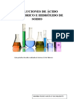 Disoluciones de Ácido Clorhídrico e Hidróxido de Sodio