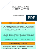 Pbi Nominal y Pbi Real, Deflactor