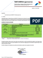 Surat Panggilan Tes Pt. Pertamina (Persero) Jakarta