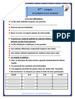 6ème Je Prépare Mon Examen de Langue Mars 2022 MME YAHIA LAMIA