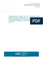 UNE-EN ISO 129-1 - 2019 (TDP) - Dimensiones y Tolerancias. Principios Generales