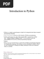 Introduction To Python