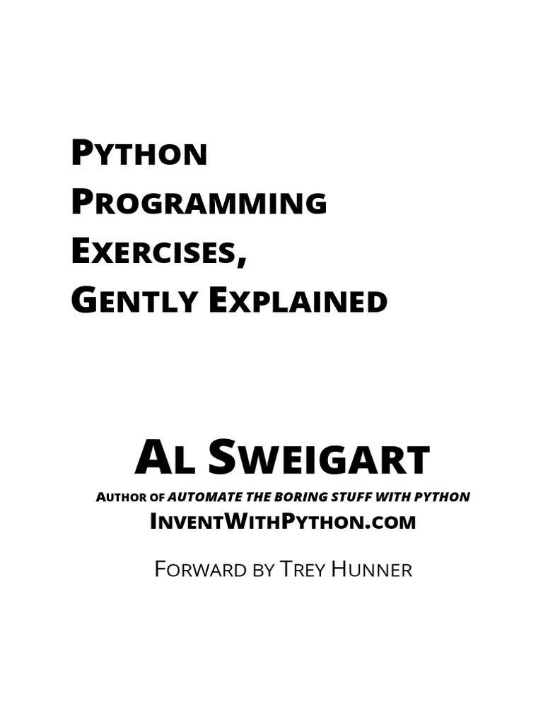 Python Programming Exercises Gently Explained | PDF | Area | Parameter ...