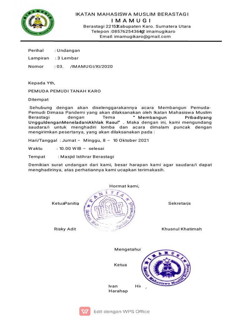 Undangan - Lomba | PDF