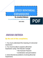 Simplified Binomial Expansions