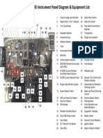 N9520D Instrument Panel Diagram - Equip List
