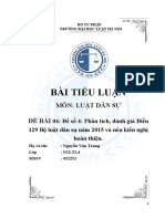 BÀI TIỂU LUẬN LDS