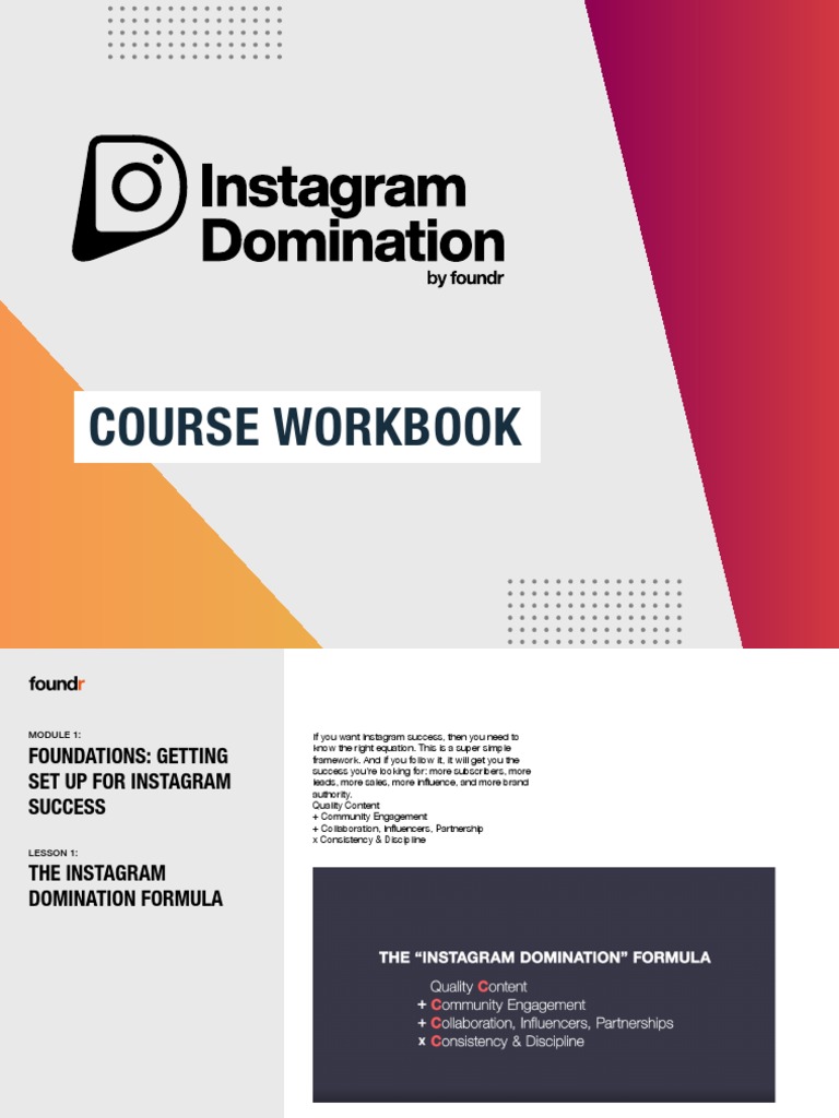 IGDOM Workbook Lessons+2021 | PDF | Brand | Sales