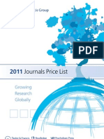 Journals Price List: Growing Research Globally