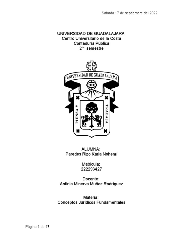 Paredes Rizo Karla Nohemi-Tarea 1. Teoría General Del Derecho | PDF ...