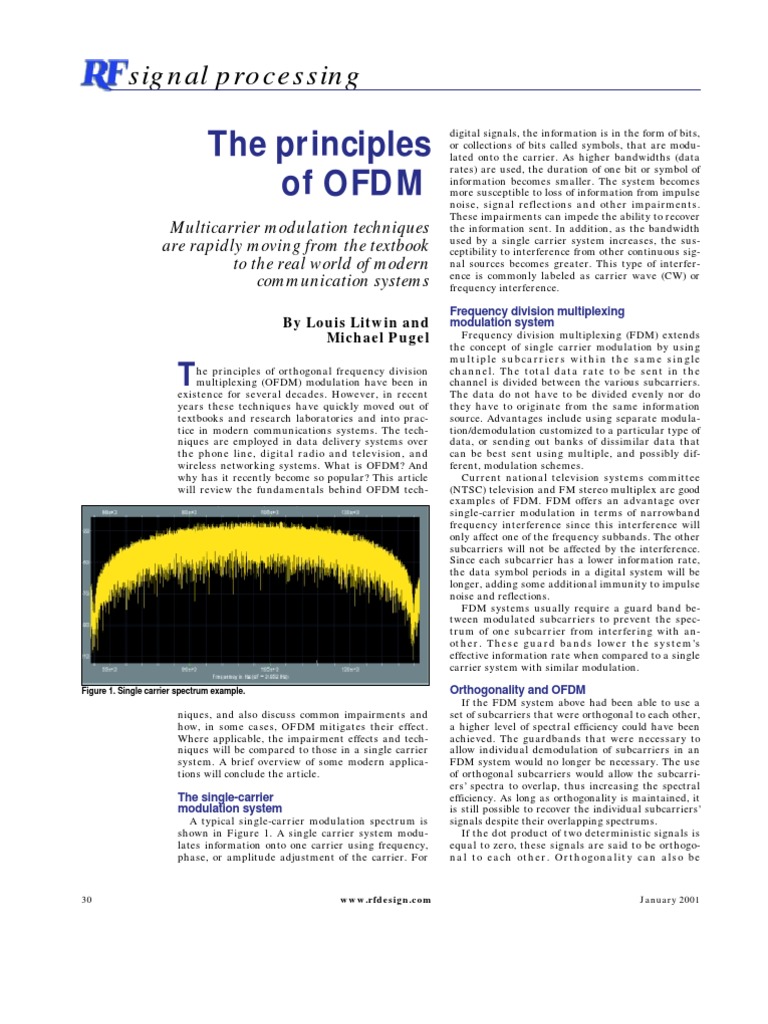 Understanding OFDM Modulation Techniques | PDF | Orthogonal Frequency ...