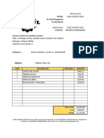 Plantilla Presupuesto y Diagnostico