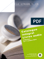 Catalogue Intégral Des Livres Audio