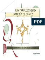 Dinámicas y Procesos de Form. de Grupos