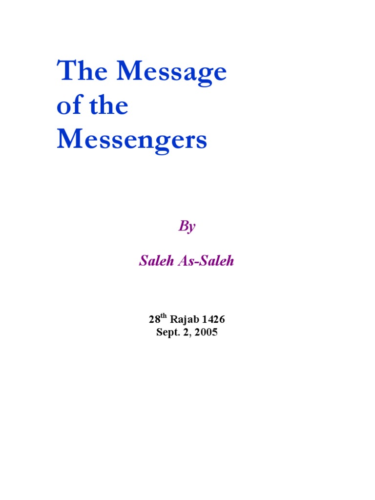 The Role of Messengers in Islam | PDF | Prophets And Messengers In ...