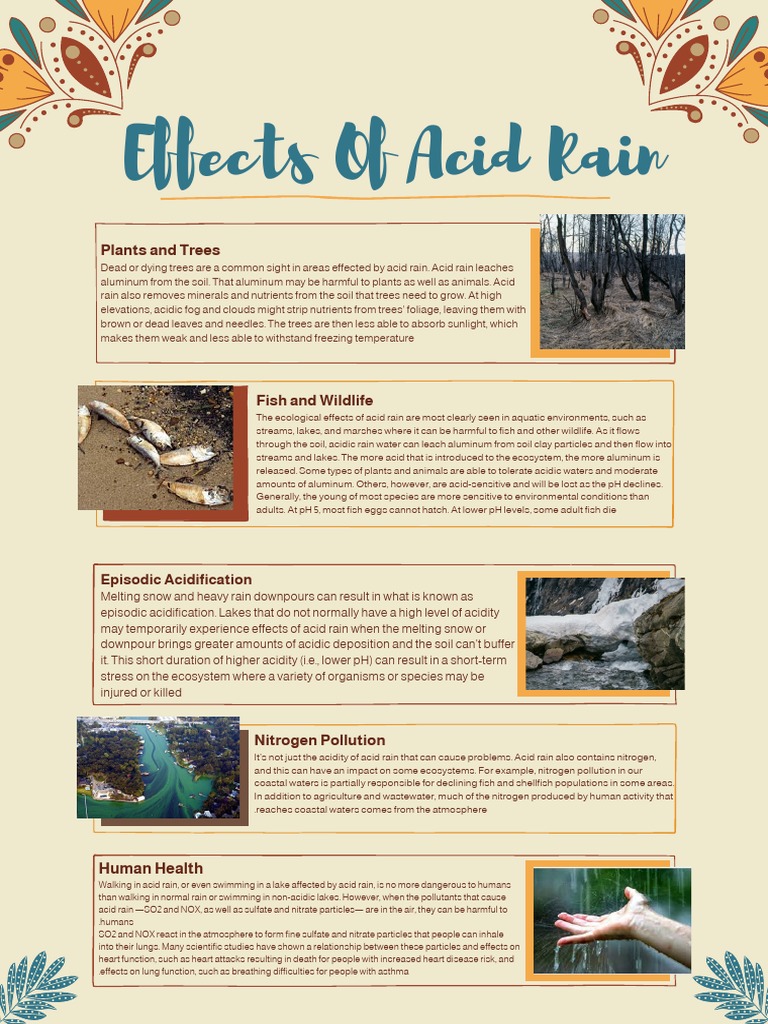 Effects of Acid Rain Biology Diagrams