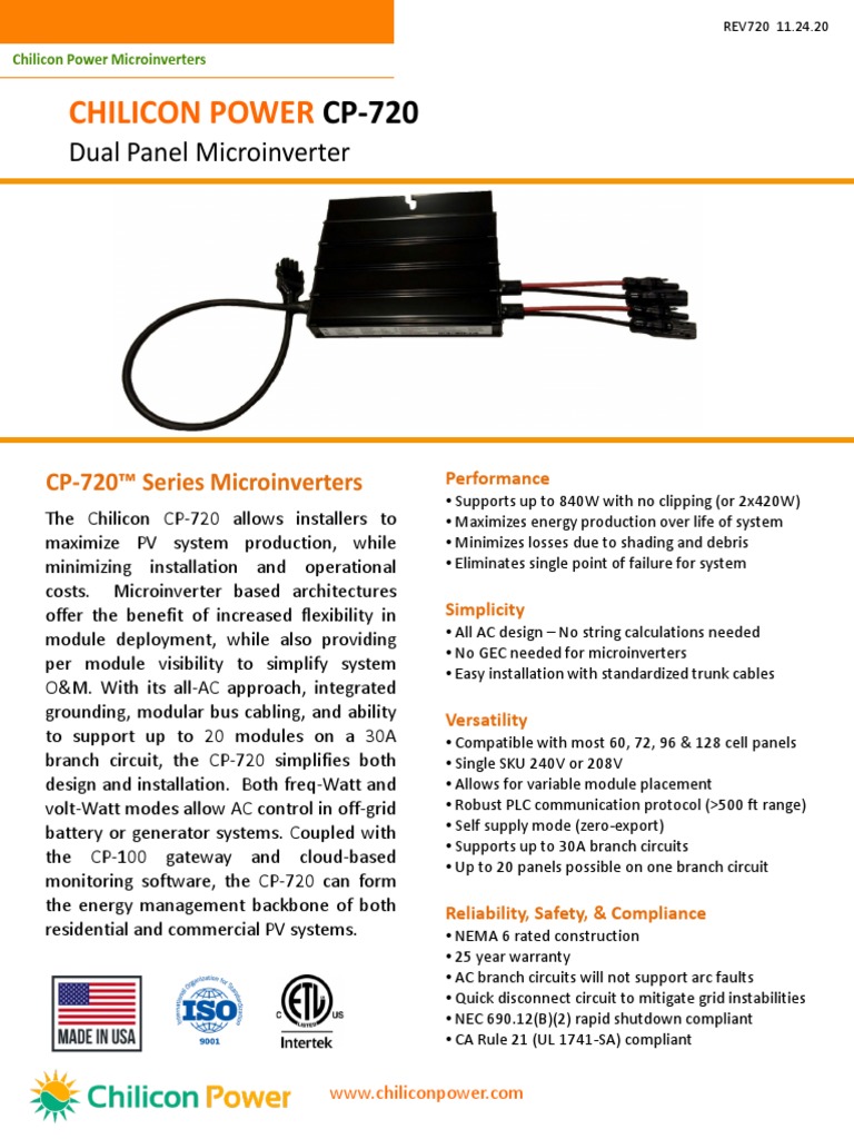 Chilicon Power | PDF | Photovoltaic System | Electromagnetism