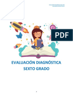 Evaluación diagnóstica de Lengua Española para sexto grado