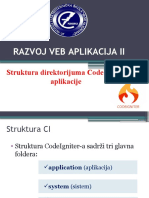 Strukturu Direktorijuma Codelgniter Aplikacije