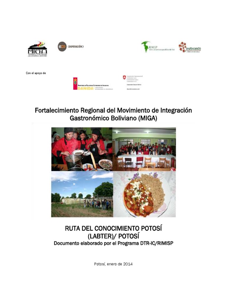 Departamento de Potosí PDF Bolivia Comida y bebida
