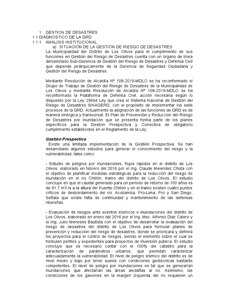 Gestion de Desastres | PDF | Inundar | Río