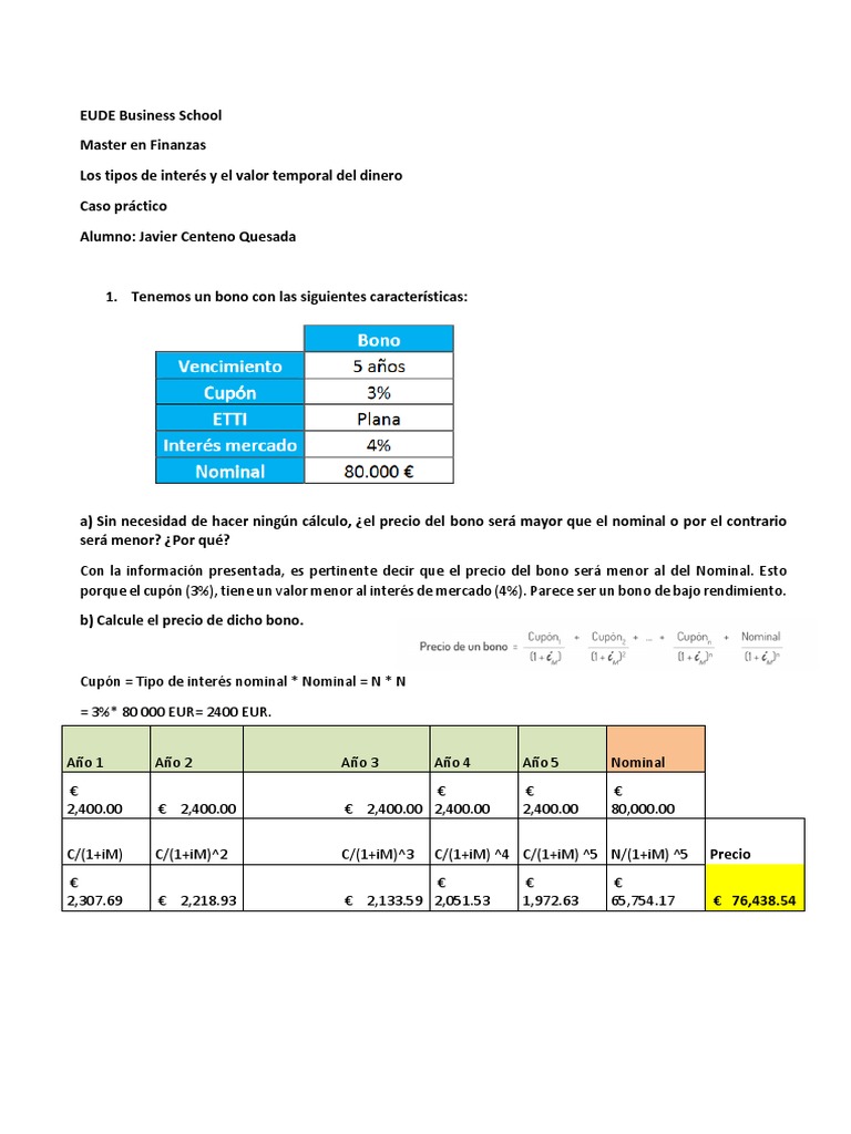 Análisis de la estructura temporal de los tipos de interés a través del