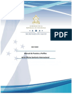 SESAL - Manual de Puestos y Perfiles de La Oficina Sanitaria Internacional (1) 01.06.2020