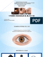 Examen físico del ojo y pares craneales II, III, IV y VI