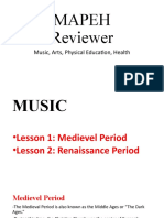 MAPEH Music, Arts, Physical Education, Health Reviewer