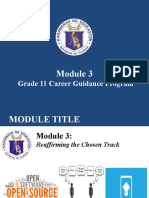 Module 3 Reaffirming The Chosen Track