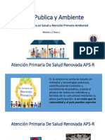 Salud Publica y Ambiente: Atención Primaria en Salud y Atención Primaria Ambiental