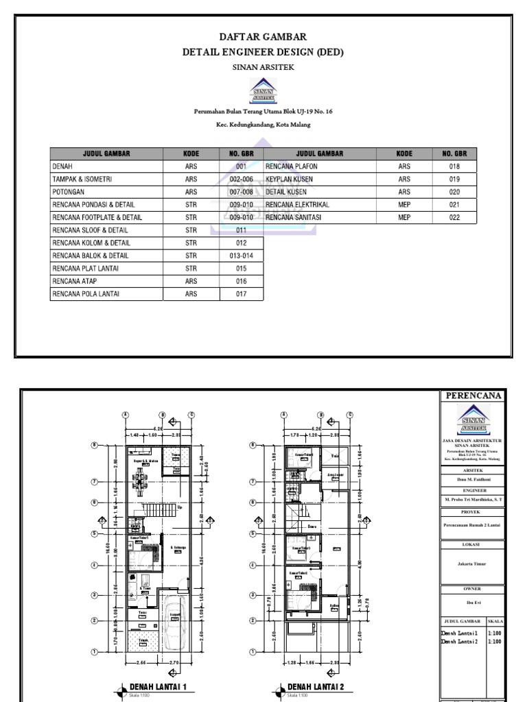 Contoh Gambar Kerja 5 | PDF