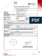 Certificado Fierro 10 MM - Aza