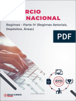 Regimes setoriais, depósitos e áreas especiais no comércio internacional