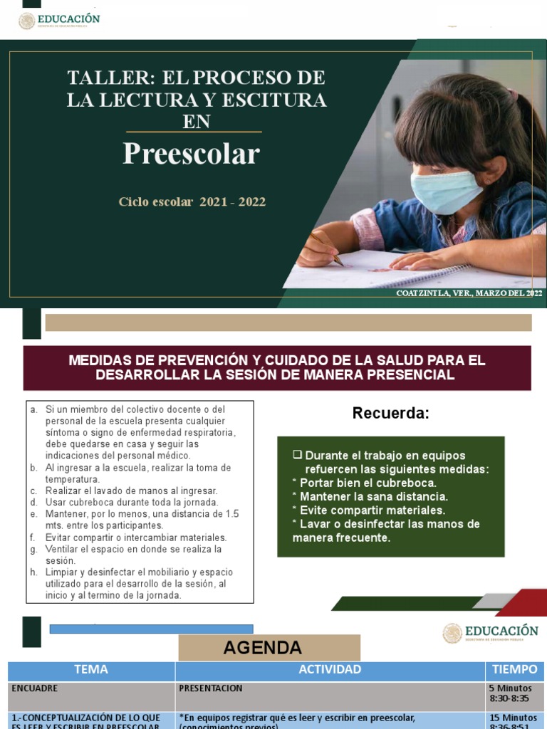 Taller Breve de Lecto-Escritura | PDF | Educación de la primera ...