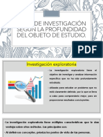 TIPOS DE INVESTIGACIÓN SEGÚN SU PROFUNDIDAD