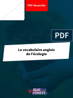 PDF de Poche Vocabulaire Anglais Ecologie