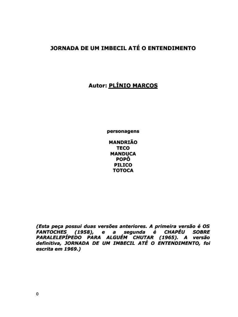 Jornada do Imbecil ao Entendimento | PDF | Oração | Liberdade