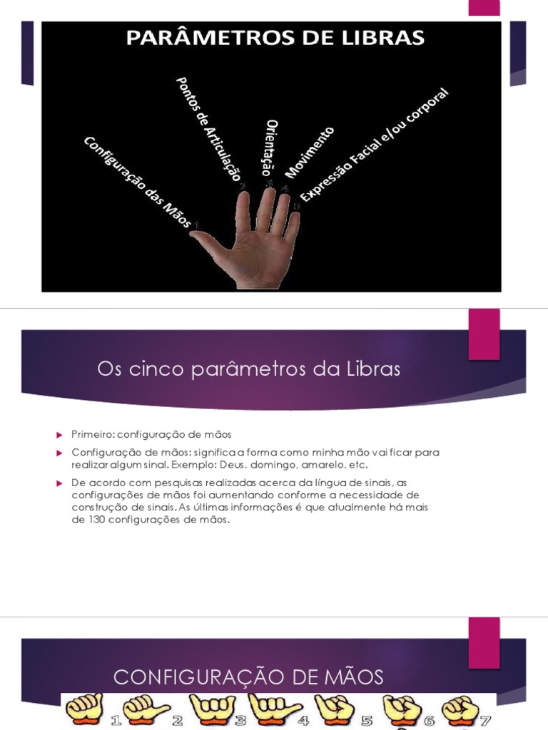 5 Parametros Da Libras | PDF | Linguagem de sinais