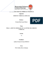 Tema I. Aspectos Generales - Int. Al Estudio Del Derecho Comercial