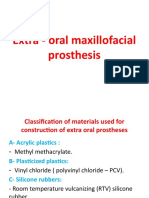 Extra - Oral Maxillofacial Prosthesis Tech