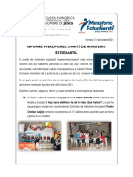 Informe Final Ministerio Estudiantil