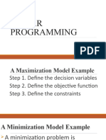 Minimization Model Example