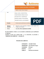 Informe Legal Sobre Alimentos - Practicas Pre Profesionales I