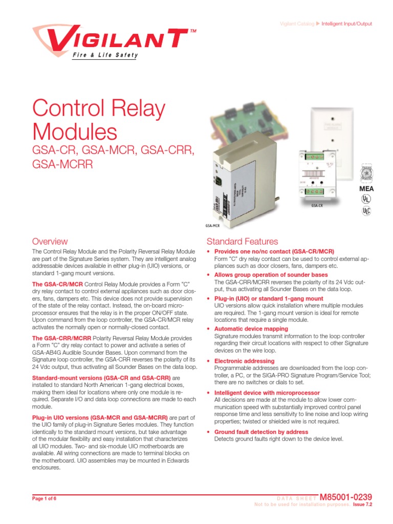 Gsa CR PDF Relay Electrical Wiring