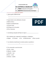 Tareas de Geografia 5to Grado Primaria