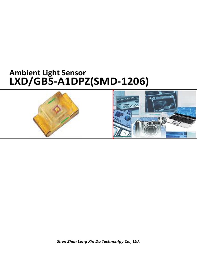 LXD/GB5-A1DPZ (SMD-1206) : Ambient Light Sensor | PDF | Lighting ...